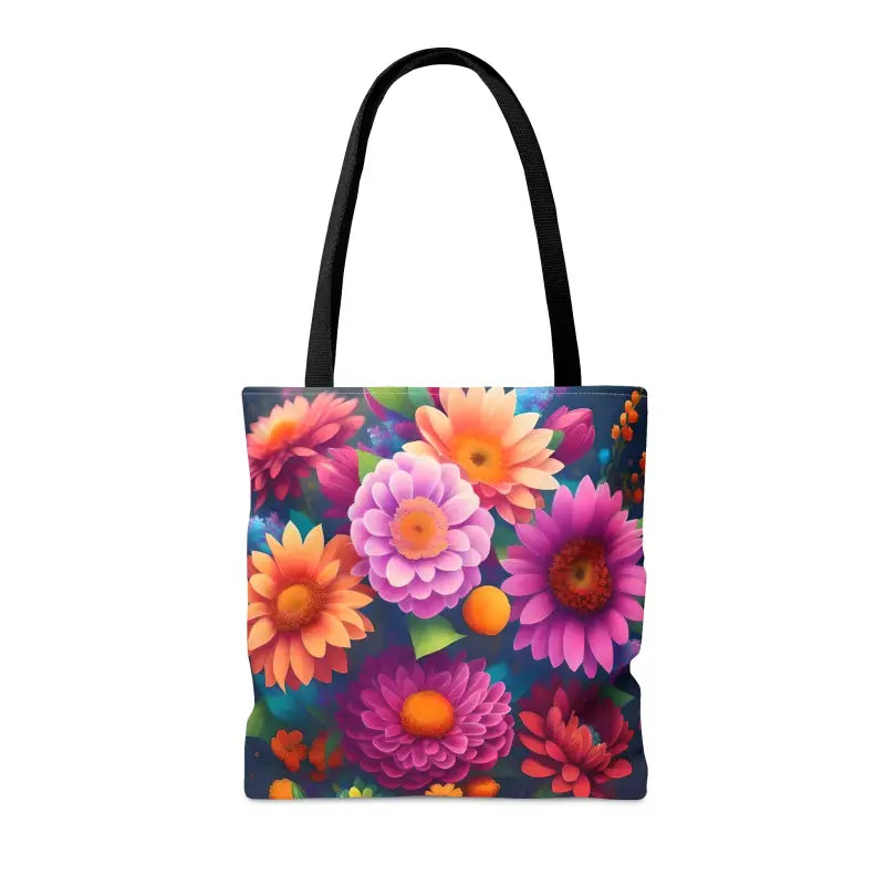 Whimsical Aop Tote Bag - Colorful Flower Fun! - Bags