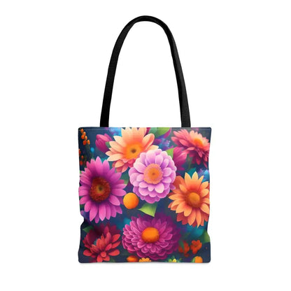 Whimsical Aop Tote Bag - Colorful Flower Fun! - Bags