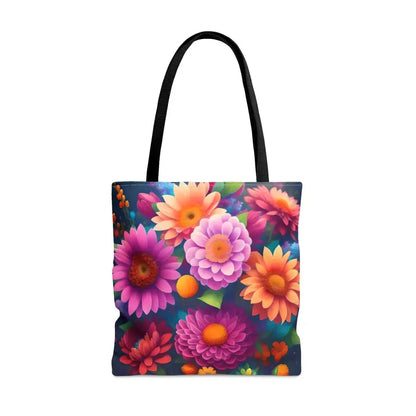 Whimsical Aop Tote Bag - Colorful Flower Fun! - Bags