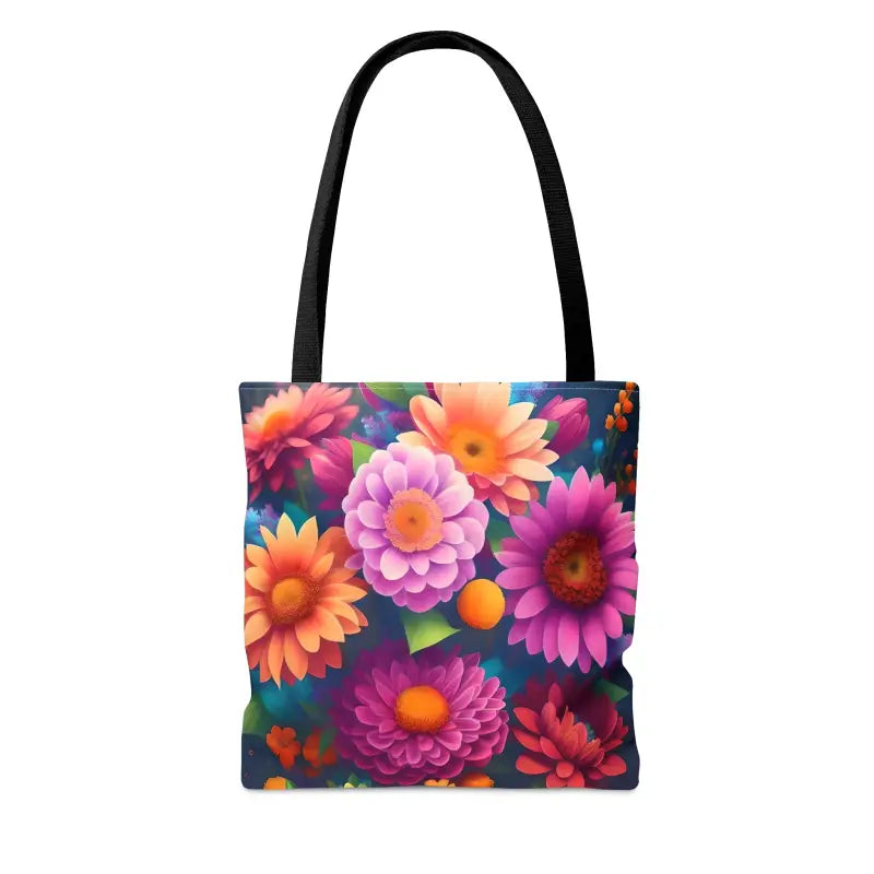 Whimsical Aop Tote Bag - Colorful Flower Fun! - Bags