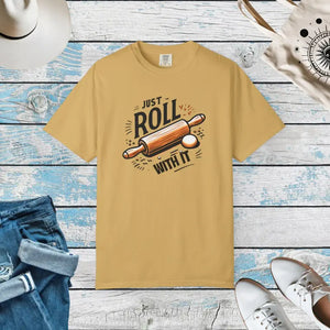 Funny Cooking Tee for Whimsical Baking Fans - Unisex Kitchen Apparel - Dipaliz - Mustard / s - T-shirts