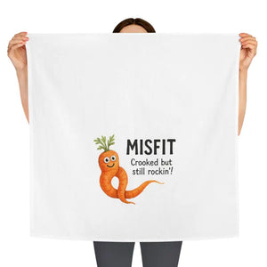 Whimsical Carrot Tea Towel - Colorful Kitchen Decor - Dipaliz - White / 28’’ × - Towels
