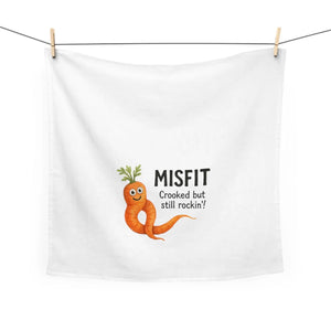 Whimsical Carrot Tea Towel – Cotton Kitchen Decor - Dipaliz - Towels