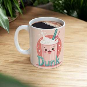 Whimsical Dunk Ceramic Mug - Coffee Ritual Design - Dipaliz - Mugs