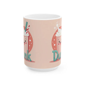 Whimsical Dunk Ceramic Mug - Coffee Ritual Design - Dipaliz - Mugs