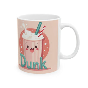 Whimsical Dunk Ceramic Mug - Coffee Ritual Design - Dipaliz - Mugs