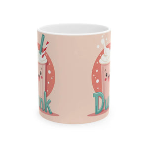 Whimsical Dunk Ceramic Mug - Coffee Ritual Design - Dipaliz - Mugs