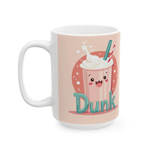 Whimsical Dunk Ceramic Mug - Coffee Ritual Design - Dipaliz - Mugs