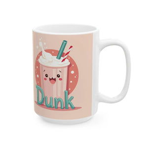 Whimsical Dunk Ceramic Mug - Coffee Ritual Design - Dipaliz - Mugs