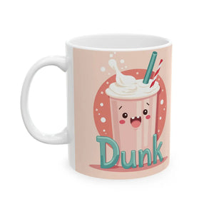 Whimsical Dunk Ceramic Mug - Coffee Ritual Design - Dipaliz - Mugs