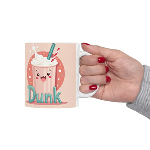 Whimsical Dunk Ceramic Mug - Coffee Ritual Design - Dipaliz - Mugs