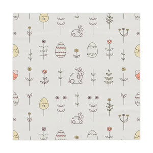 Easter Bunny Tablecloth Stylish One-sided Print Elegant Home Decor - one Size / White - Tablecloths
