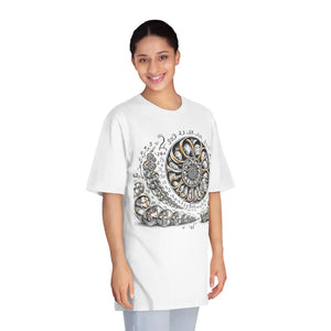 Premium Whimsical Fibonacci Spiral Tee - Cotton Math Gift - Dipaliz - T-shirts