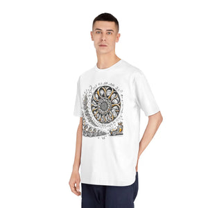 Premium Whimsical Fibonacci Spiral Tee - Cotton Math Gift - Dipaliz - T-shirts