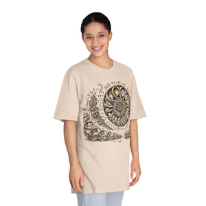 Premium Whimsical Fibonacci Spiral Tee - Cotton Math Gift - Dipaliz - T-shirts