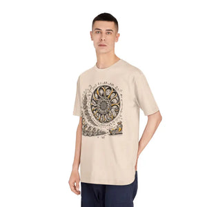 Premium Whimsical Fibonacci Spiral Math Art Tee - Dipaliz - T-shirts