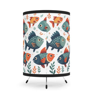 Fish Tripod Lamp - Whimsical Vibrant Design - Dipaliz - one Size / Black - Lamps