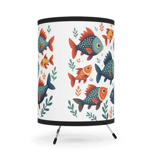 Fish Tripod Lamp - Whimsical Vibrant Design - Dipaliz - one Size / Black - Lamps