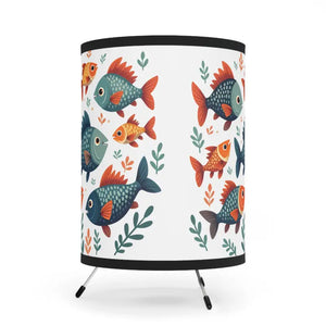 Fish Tripod Lamp - Whimsical Vibrant Design - Dipaliz - one Size / Black - Lamps