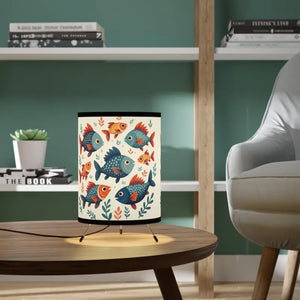 Fish Tripod Lamp - Whimsical Vibrant Design - Dipaliz - one Size / Black - Lamps