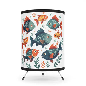 Fish Tripod Lamp - Whimsical Vibrant Design - Dipaliz - one Size / Black - Lamps
