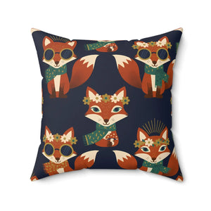 Pointed muzzle and comma-curled tail on a DipaliZ pillow fox