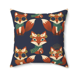 Foxes sitting and mid-trot across the DipaliZ woodland repeat