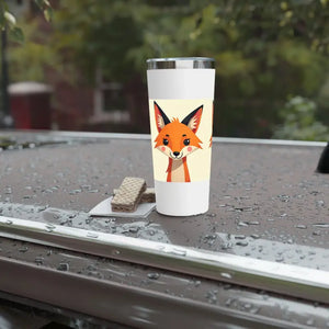 Fox Tumbler 22oz - Insulated Coffee Adventure Essential - Dipaliz - White - Tumblers
