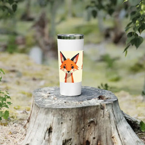 Fox Tumbler 22oz - Insulated Coffee Adventure Essential - Dipaliz - White - Tumblers