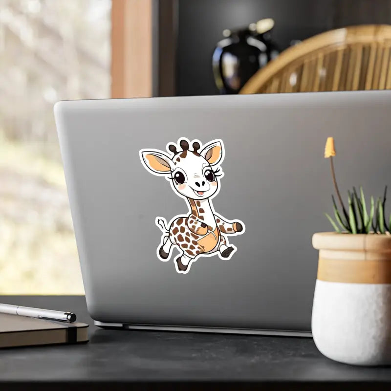 Whimsical Giraffe Kiss Cut Vinyl Decals for any Space! - 6’’ x 8’’ / Kiss-cut / Satin Paper Products