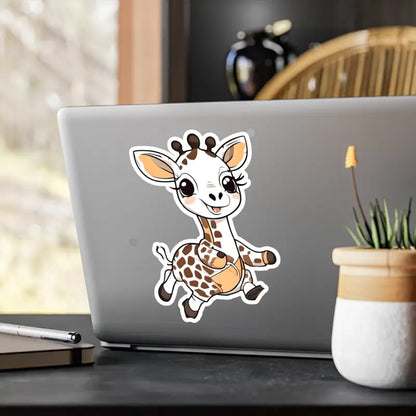 Whimsical Giraffe Kiss Cut Vinyl Decals for any Space! - 8’’ x 10’’ / Kiss-cut / Satin Paper Products