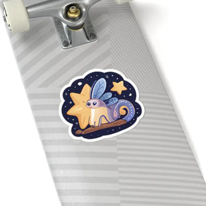 Whimsical Glow Worm Kiss-cut Stickers - Playful Charm - Dipaliz - Decorative