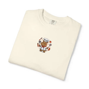 Whimsical Hippo Chef Cozy Tee - Soft Cotton Blend - Dipaliz - T-shirts