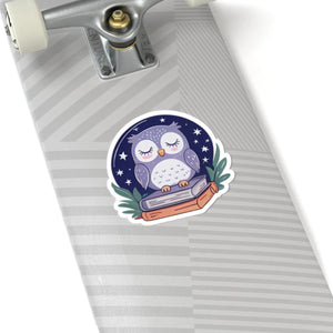 Vibrant Whimsical Owl Kiss-cut Stickers Vinyl Decor - Dipaliz - Decorative