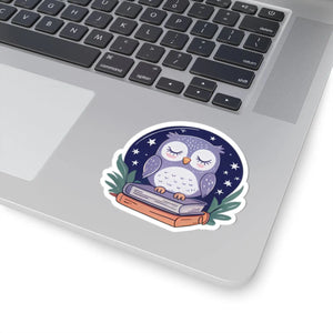 Vibrant Whimsical Owl Kiss-cut Stickers Vinyl Decor - Dipaliz - Decorative