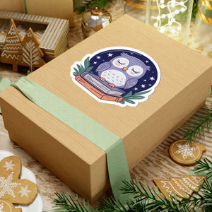 Whimsical Owl Kiss-cut Stickers - Vibrant Artful Decor - Dipaliz - Decorative