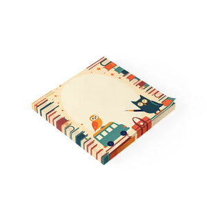 Whimsical Owl Note Pads - Colorful Study Essentials - Dipaliz - Sticky Notes