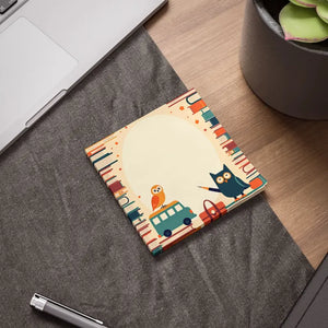 Whimsical Owl Note Pads - Colorful Study Essentials - Dipaliz - Sticky Notes