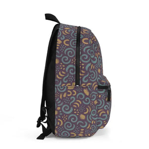 Whimsical Pattern Backpack Vibrant Boho Style Durable Comfort Dipaliz - one Size - School Backpacks