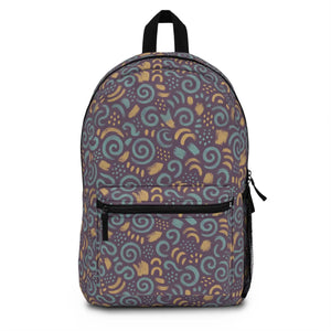 Whimsical Pattern Backpack - Vibrant Boho Style - Dipaliz - School Backpacks
