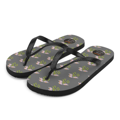 Whimsical Pink Flower Flip Flops: Perfect Summer Fun Footwear - s Flip-flop