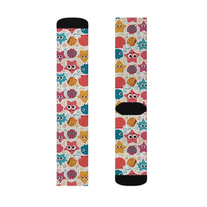 Whimsical Starfishes and Sea Shells Socks Eco-friendly Gifts - Dipaliz
