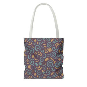Swirl Tote Bag Eco Style Fabric Canvas Beach Colorful Dipaliz - Bags
