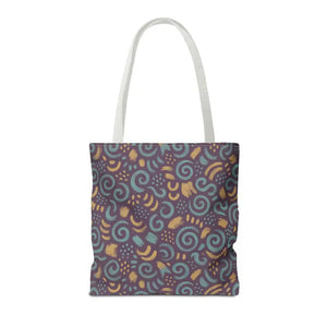 Swirl Tote Bag Eco Style Fabric Canvas Beach Colorful Dipaliz - Bags