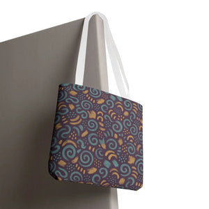 Vibrant Swirl Tote Bag - Eco Style Fabric Canvas - Dipaliz - Bags