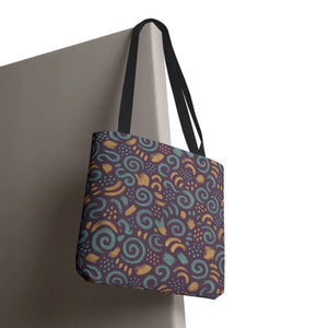 Vibrant Swirl Tote Bag - Eco Style Fabric Canvas - Dipaliz - Bags