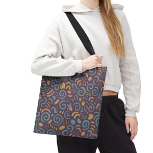 Vibrant Swirl Tote Bag - Eco Style Fabric Canvas - Dipaliz - Bags