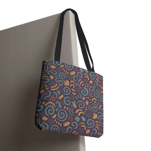 Vibrant Swirl Tote Bag - Eco Style Fabric Canvas - Dipaliz - Bags