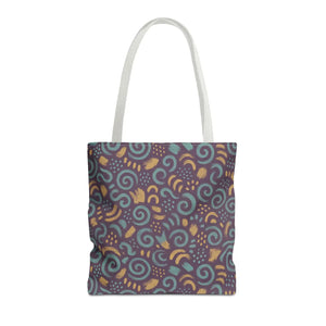Vibrant Swirl Tote Bag - Eco Style Fabric Canvas - Dipaliz - Bags