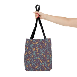 Vibrant Swirl Tote Bag - Eco Style Fabric Canvas - Dipaliz - Bags